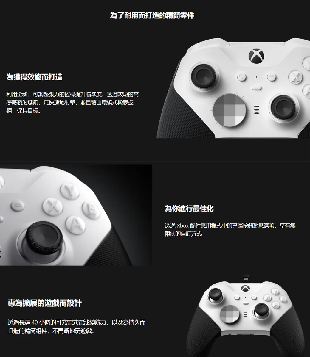 Xbox Elite無線控制器2代-輕裝版 (白) 4 i010002 1670403852